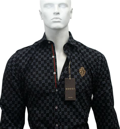 gucci formal shirts|cheap gucci long sleeve shirts.